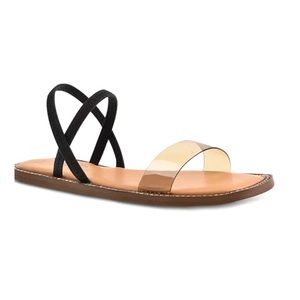 Wild Pair Black and Tan Sandals